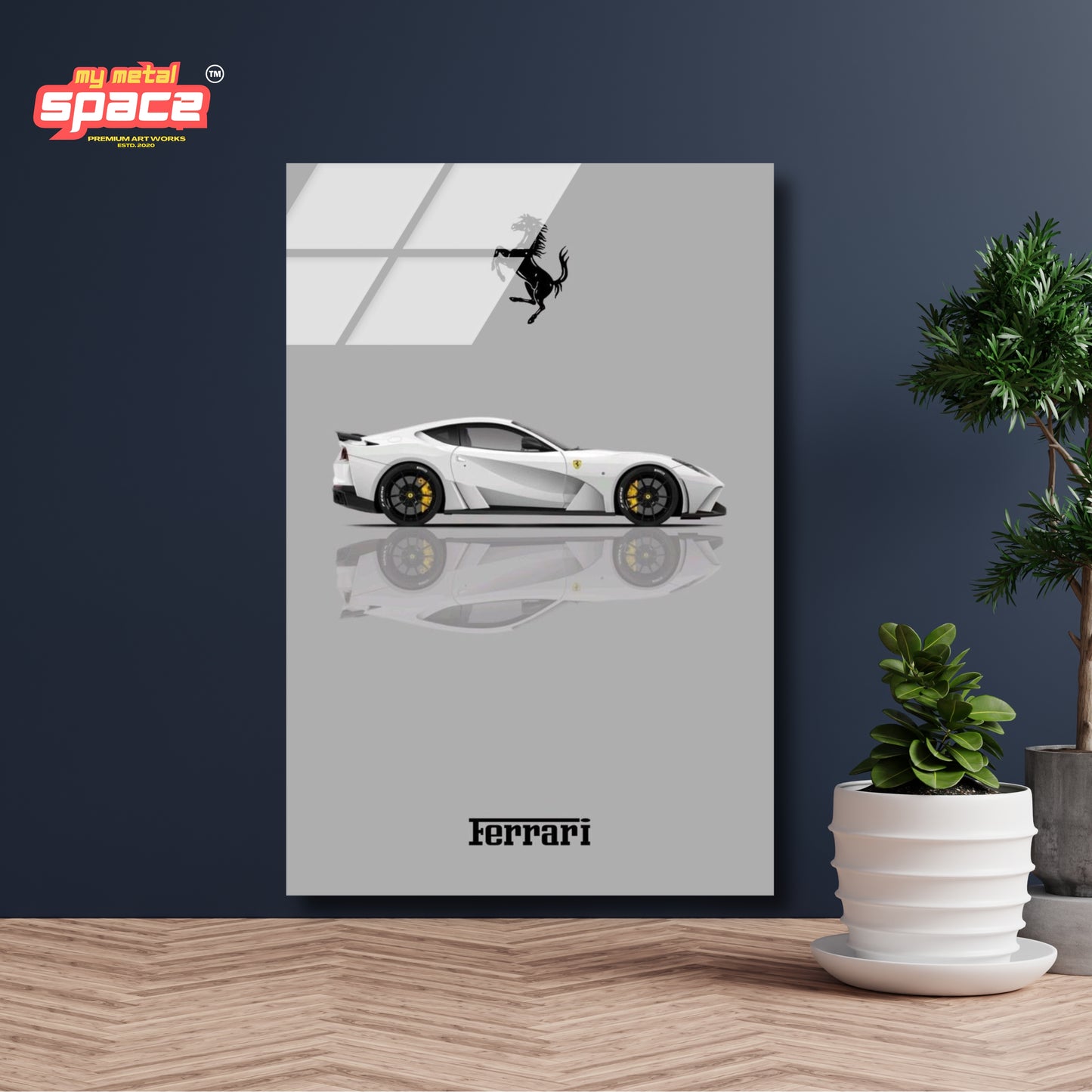 White Ferrari