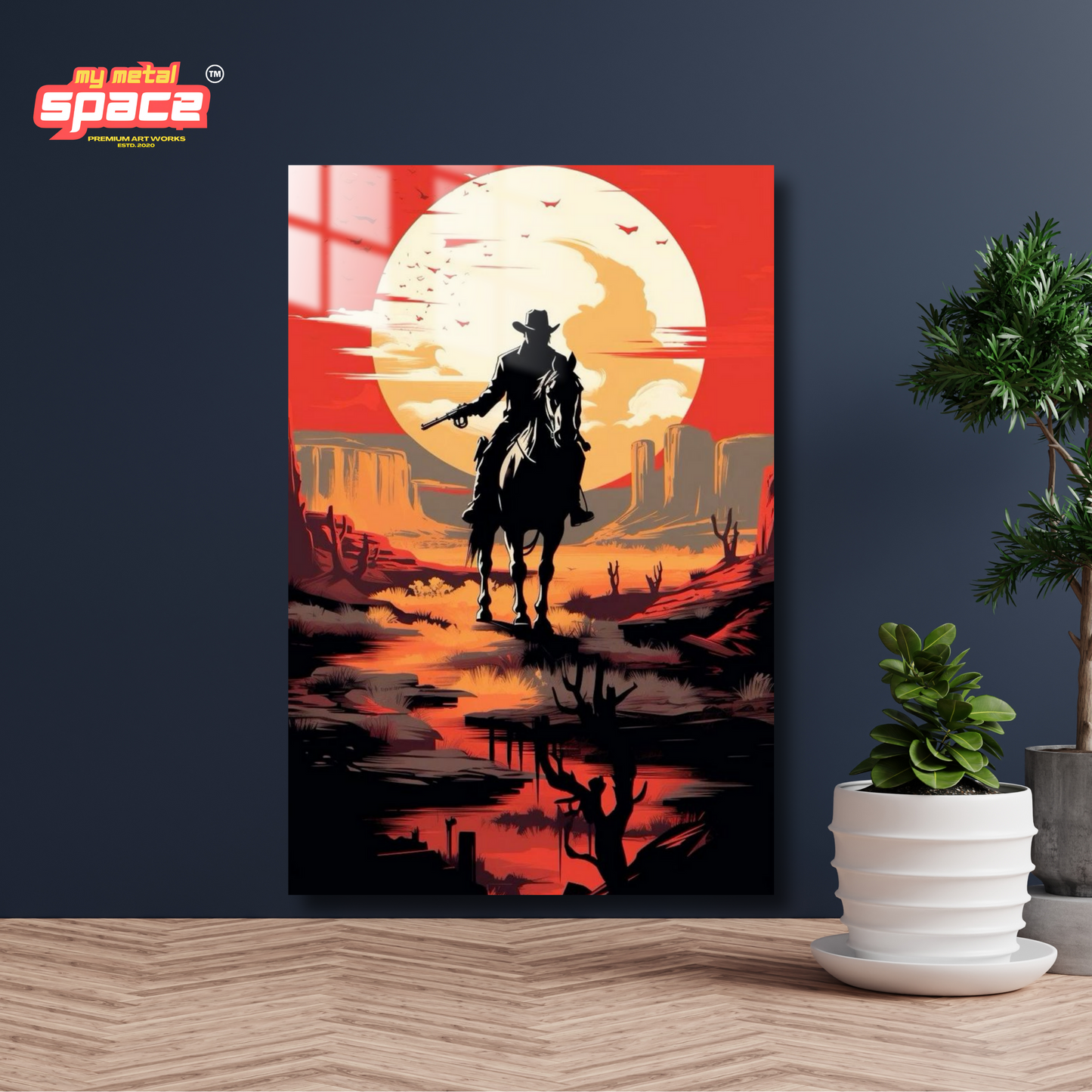 Red Dead Redemption 2 (Silhouette Horse Rider)